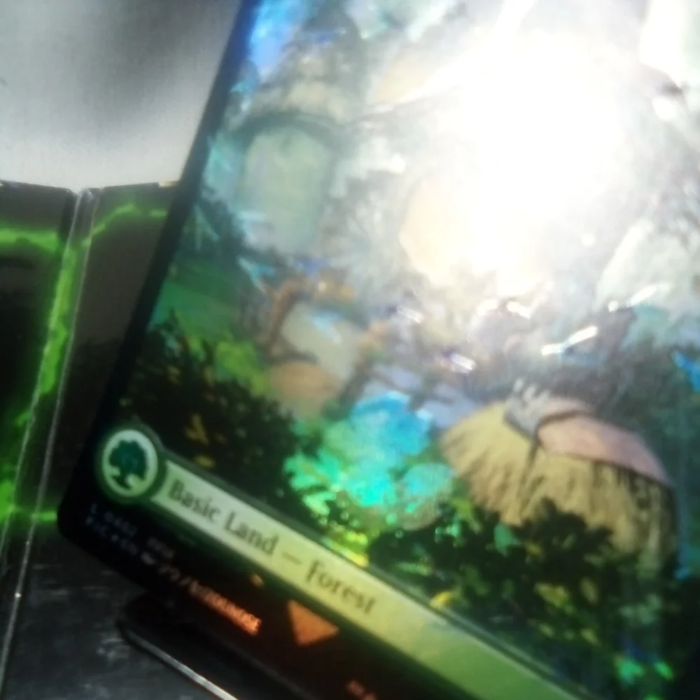 2 CHOCOBO TRACKS FOIL Full Art FOREST Basic Land FIC NM Cards #0482